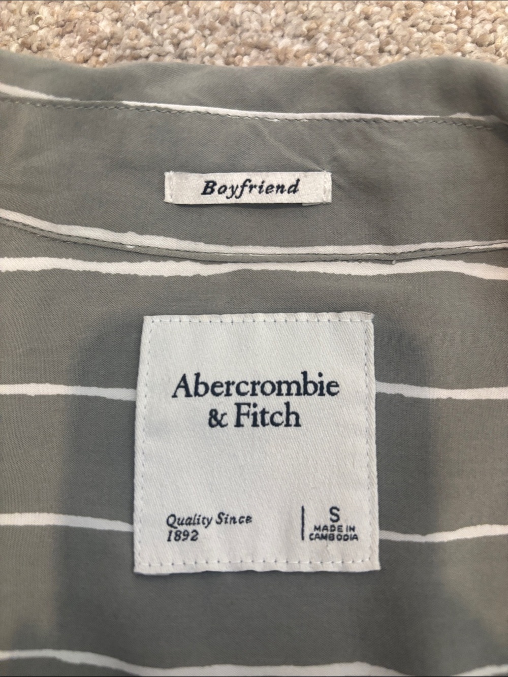 Abercrombie & Fitch Striped Button-Front Blouse - Picture 2 of 3
